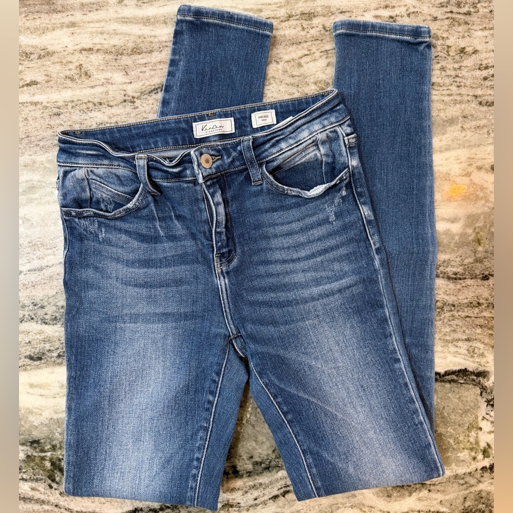 KanCan Women's Blue Skinny Jeans Mid-Rise
Size 27
